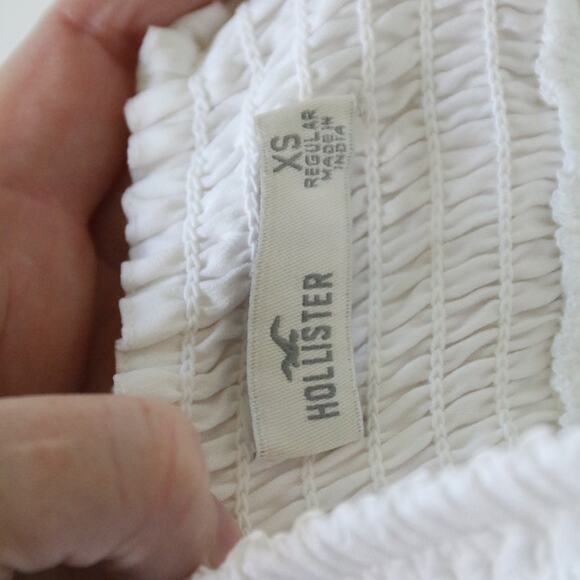 NWOT Hollister Midi White Boho Dress with Pockets XS - Picture 13 of 13